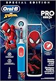 Oral-B Spazzolino Elettrico Ricaricabile Pro Kids con personaggi Marvel Spider-Man, 1 Test...