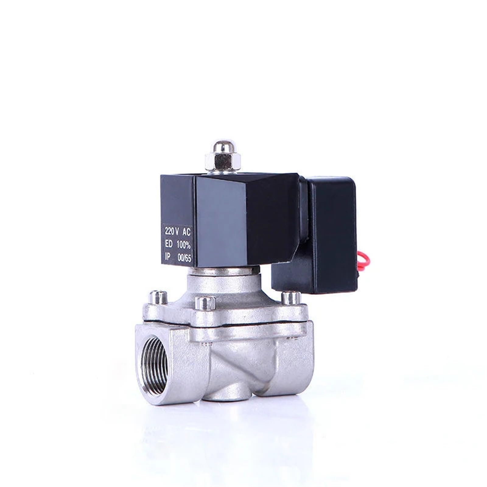 Xncdbvypa 12Vdc-Normally Closed Dn20 Normally Closed Solenoid Valve Water Stainless Steel Ip65 Fully Enclosed Coil(12Vdc-Normally Closed)