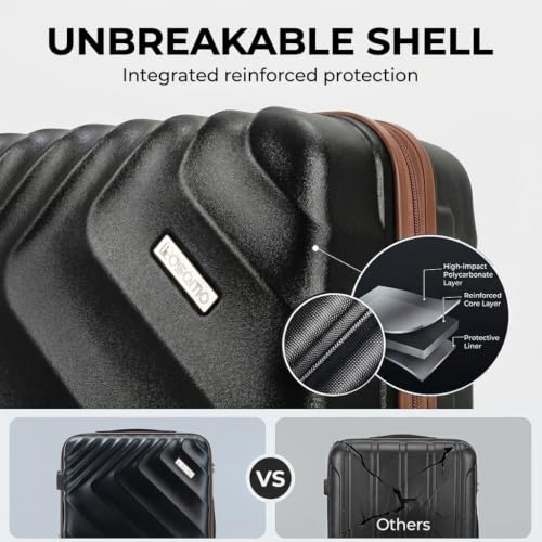 Rosamo 5-Piece Expandable Luggage Set