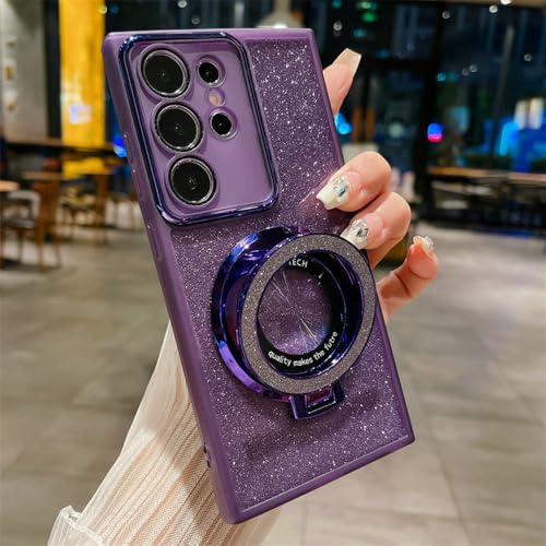 Coque paillettes violette Samsung A73 5G S24 Ultra pour éviter chutes et rayures