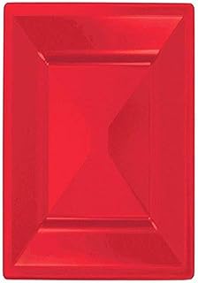 amscan Square Plastic Plates, 8