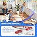 DKOXT 15 Ft Flexible Race Track for Kids, DIY Car Track Set with 2 Toy Cars & 3 Suction Cup Ramps, Easter Basket Stuffers for Teens & Boys Girls, Creative Easter Gifts for Kids, Blue & Red