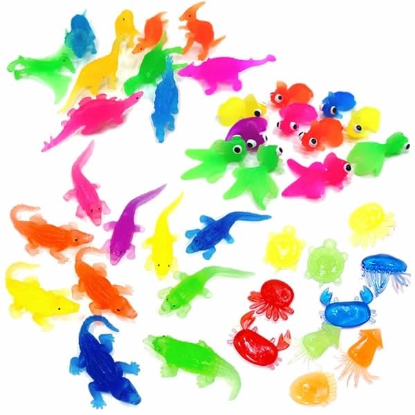 Amazon | バラエティーセット 40入り【恐竜&海のワニ&金魚&マンボウ