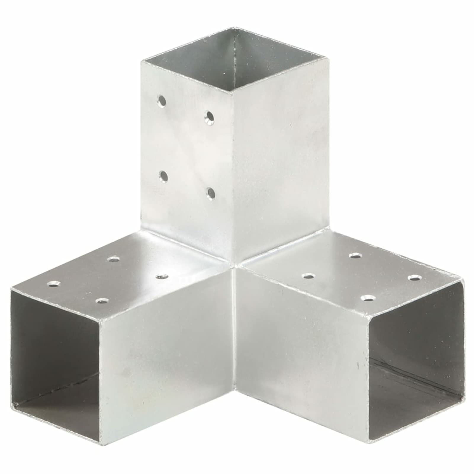 Conectores de Postes en Y 4 uds, Anclajes, Postes, Connex, Metal galvanizado 71x71 mm