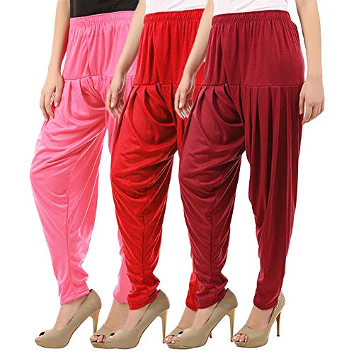 Image of Buy That Trendz Patiala Salwar for Women Relaxed Fit Viscose Patiyala Salwar Harem Bottom Pants
