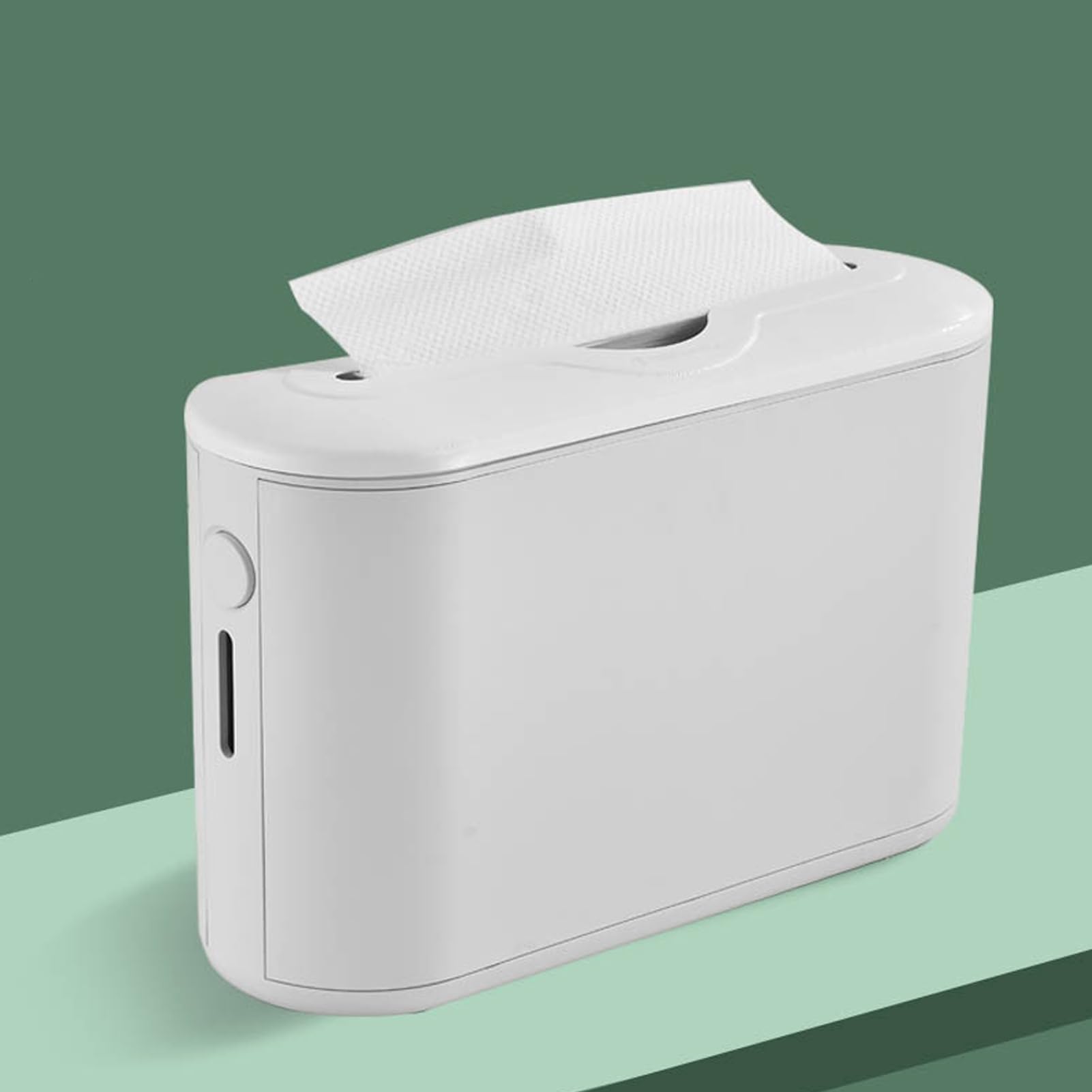 Copertura per scatola di, organizer per carta igienica, con finestra di visualizzazione, apertura da 22,9 cm, per bagno, cucina, camera degli ospiti, auto, decorazione per vacanze in stile