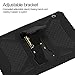 Foluu Compatible with Huawei MediaPad T5 10 Case, Heavy Duty Silicone+Hard PC Bumper Full-Body Protective Shockproof Cover with Kickstand for MediaPad T5 10 10.1 inch 2018 (Black)