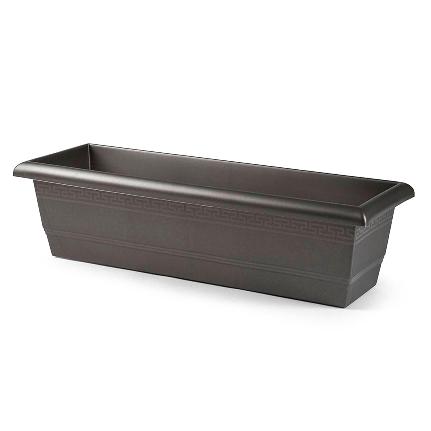 AC - Jardinera con Plato - Fabricado en Polipropileno - PLFT - Macetero para Jardin - Maceta para Plantas y Flores Rectangular de Plástico con Agujeros de Drenaje - 50 cm - Color Antracita — view 37