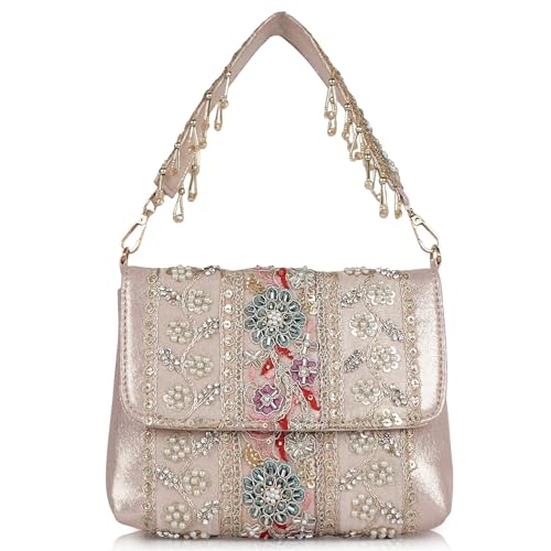 Image of Nevis Stylish Embroidery Unique Design Traditional Wedding Party Handheld Potli Bag For Women