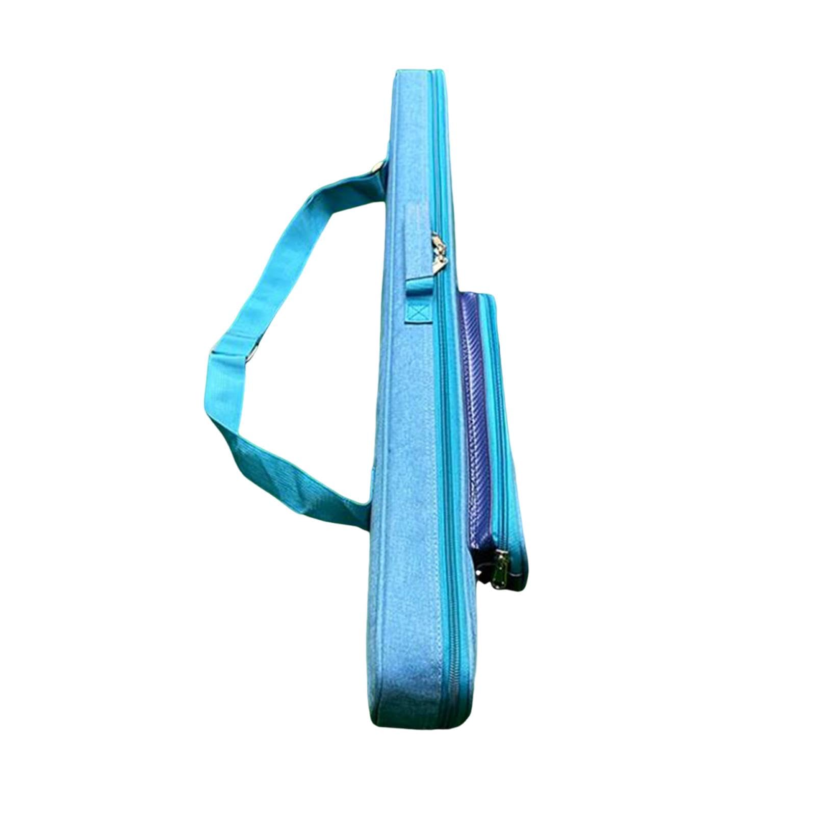 Bolsa de Almacenamiento para Palo de Billar, Estuche con Cierre de Cremallera, Funda de Transporte de 4 Agujeros 1/2