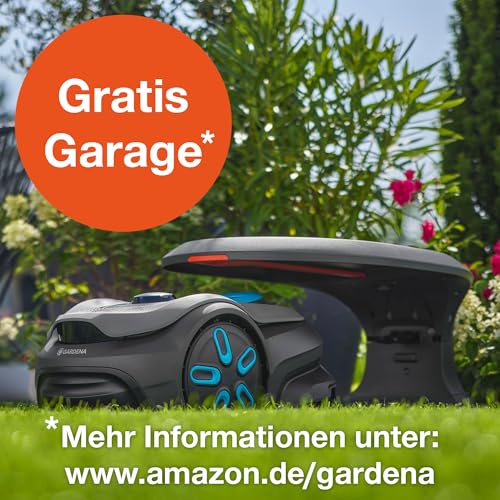 Gardena robotska kosilnica SILENO minimo 250 m²: inteligentna kosilnica z optimalno povezljivostjo, ki jo je mogoče programirati z aplikacijo Gardena Bluetooth, različica DE (15201-20)