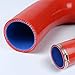 G-PLUS Silicone Induction Intakepipe Hose Kit Clamps Compatible With VW MK4 1J Beetle/Golf GTI,Red
