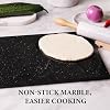Koville Granite Cutting Board for Kitchen, 12x8 Inches Stone Slab Pastry Cheese Board, Rectangular Serving Tray for Bathroom Countertop, Marble Vanity Tray for Jewelry Cosmetics Perfume (Black Galaxy) #4