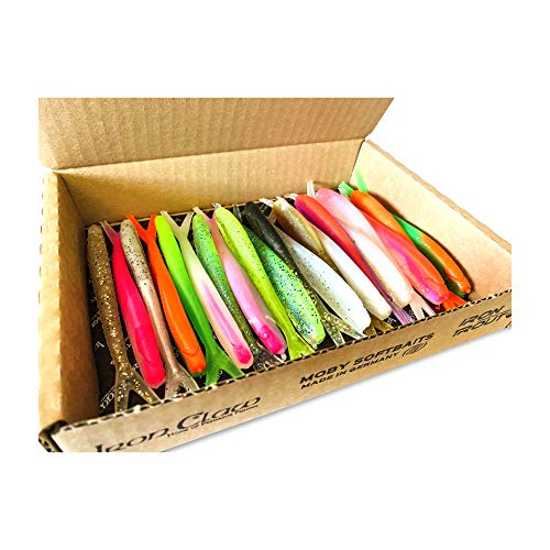Schönheitsshop Moby Softbaits Germany V- Tail 2.0 12,5 cm Wild Mix 20 Stück Ohne PVC und ohne gifftige Weichmacher