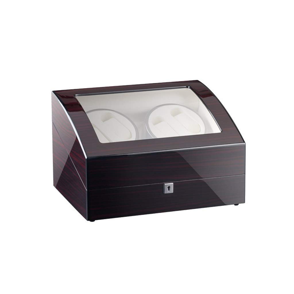 DYB Box Quiet Motor and Wood Shell 4 Rotation Modes 4 + 6 Display Box Storage Case watch winder box single