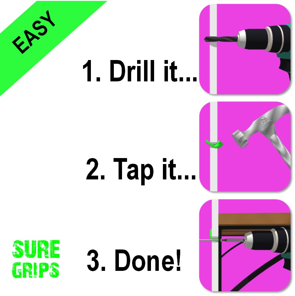 SureGrips Plasterboard Fixings 100x Trade Bulk Pack, Green - Image 4