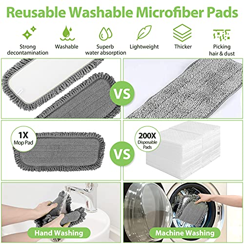 image for Azmall Spray Mops for Floor Cleaning Spray Mop Microfiber Floor Mop We