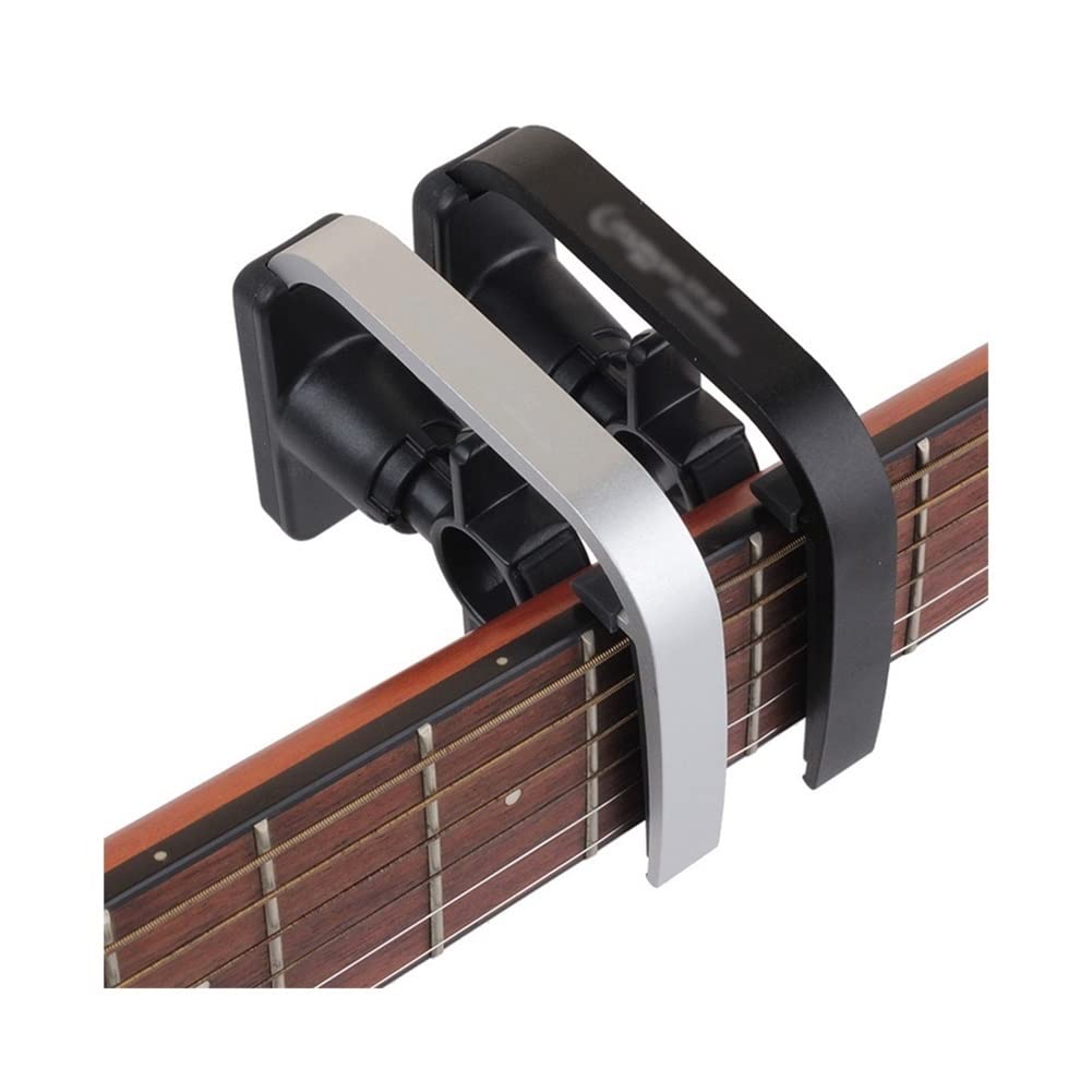 Home Musikinstrument Gitarrenzubehör Mehrfarbig E-Gitarre Bass Kapodaster Edelstahl Gitarre Kapodaster für Stahlsaite (Farbe: Schwarz) (Schwarz)