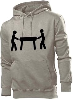 Generisch Futbolín Figura Hombre Sudadera con Capucha Sudadera - shirt84