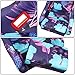 NRG Innovations FRP-303-PINA Prisma Fixed Back Bucket Racing Seat with Bottom Mount Bracket,Invert Tropical Print/Purple Sparkled Paint Back