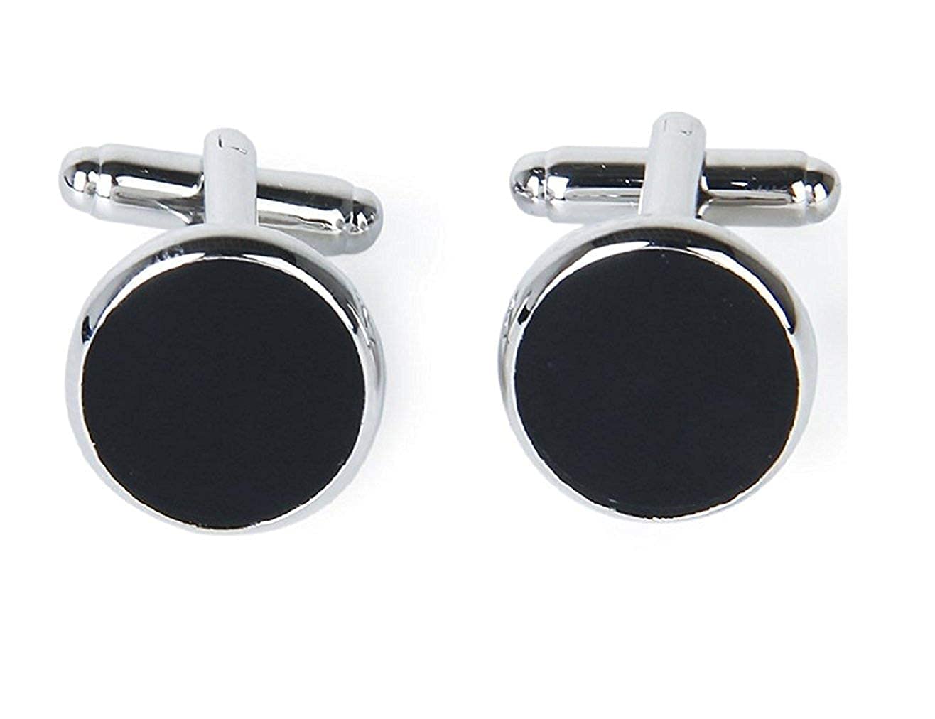 Finix Round Black Silver Formal Shirts Blazer Cuff Links Cufflink Set for Men Boys Mens (B09SBF13QF) Amazon Price History, Amazon Price Tracker