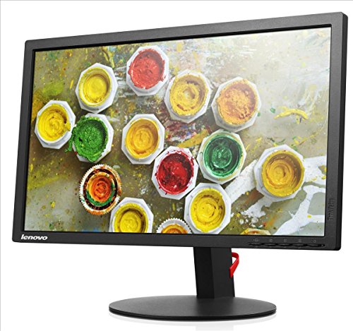 Lenovo ThinkVision T2324p (23 inch) LED Backlit LCD Monitor 1000:1 250cd/m2 (1920x1080) 7ms VGA/HDMI/DisplayPort/USB (Black) (Renewed)