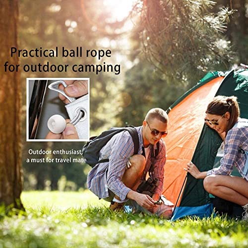 30Pcs Bungee Balls 6Inch White Bungee Cord Heavy Duty Heavyweight 6Inches Tarp Bungee Cords Tie Down Straps Multifunction Elastic Rope For Camping, Tents, Cargo, Projector Screen, Canopy Tent #TOP5