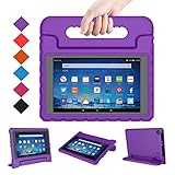BMOUO Case for All-New Fire HD 8 2017/2018 - Light Weight Shock Proof Convertible Handle Kid-Proof Cover Kids Case for All-New Fire HD 8 Tablet (7th and 8th Generation, 2017 and 2018 Release), Purple