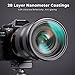 K&F Concept 55mm Black Diffusion 1/2 Filter Mist Cinematic Effect Lens Filter with 28 Multi-Layer Coatings Waterproof/Scratch Resistant for Video/Vlog/Portrait Photography (Nano-X Series)