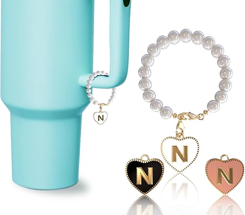 Miniatura 6 de Rzjoke Accesorios de dije de letra para taza Stanley, dije de letra inicial de identificación personalizado para vaso, dije de mango para Stanley y
