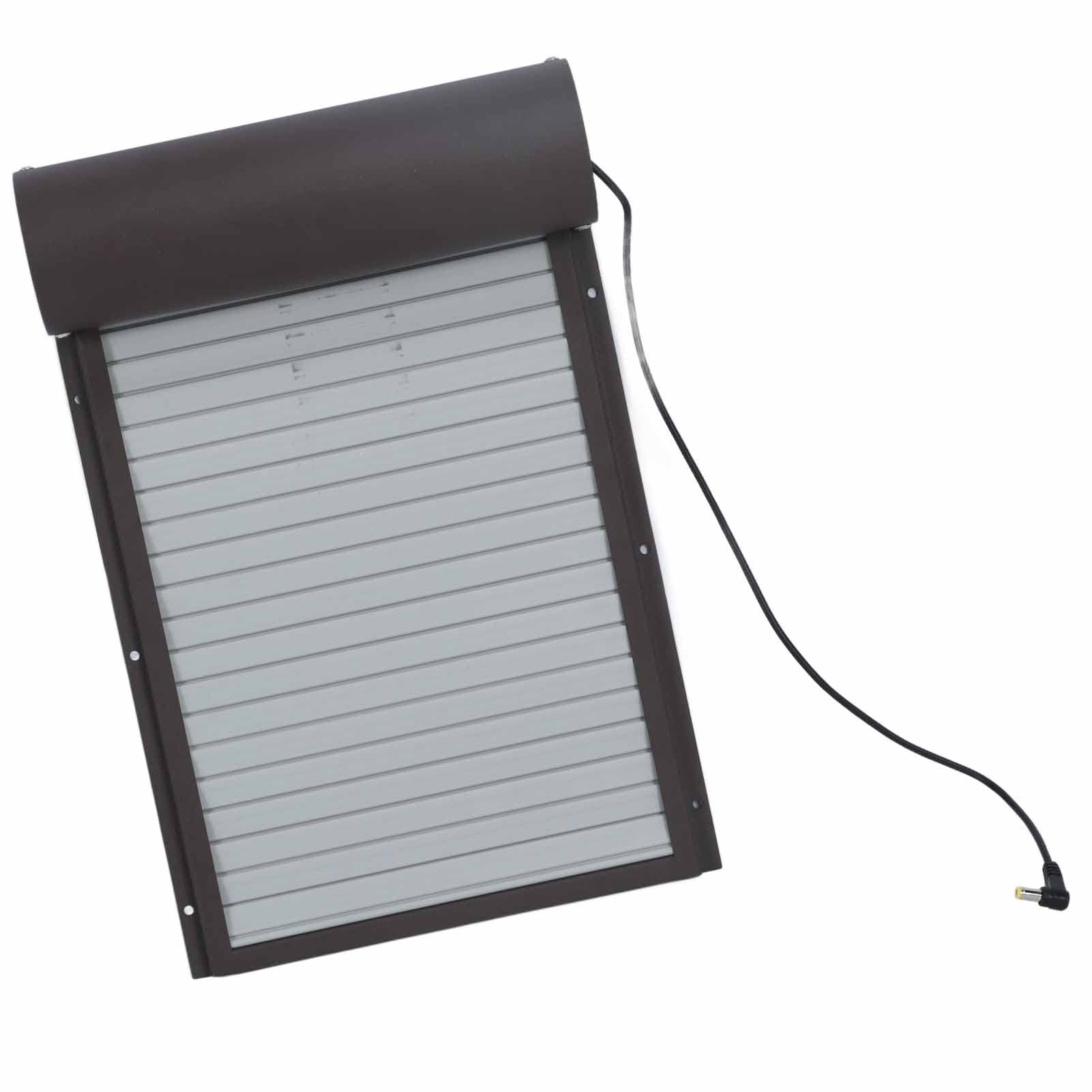 Puerta automática de gallinero, diseño de metal duradero con temporizador, se abre y cierra automáticamente para aves de corral, marrón, tamaño 37 x 24,7 cm