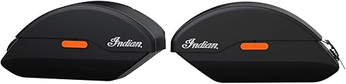 Indian Motorcycle Alforjas semirrígidas de liberación rápida en color negro, par, específicas para Scout Sixty ABS, Scout ABS, pieza OEM original