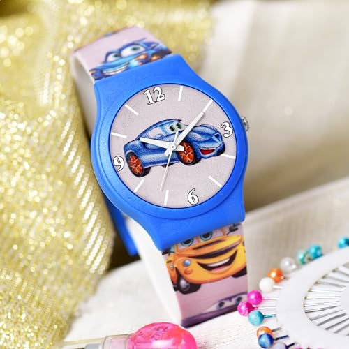 Image of Acnos Character Kid's Happy Colorful Water-Resistant Durable Watch for Boys Kids Boy with Fun Designs Adjustable Strap Positive Messages Watch for Kids