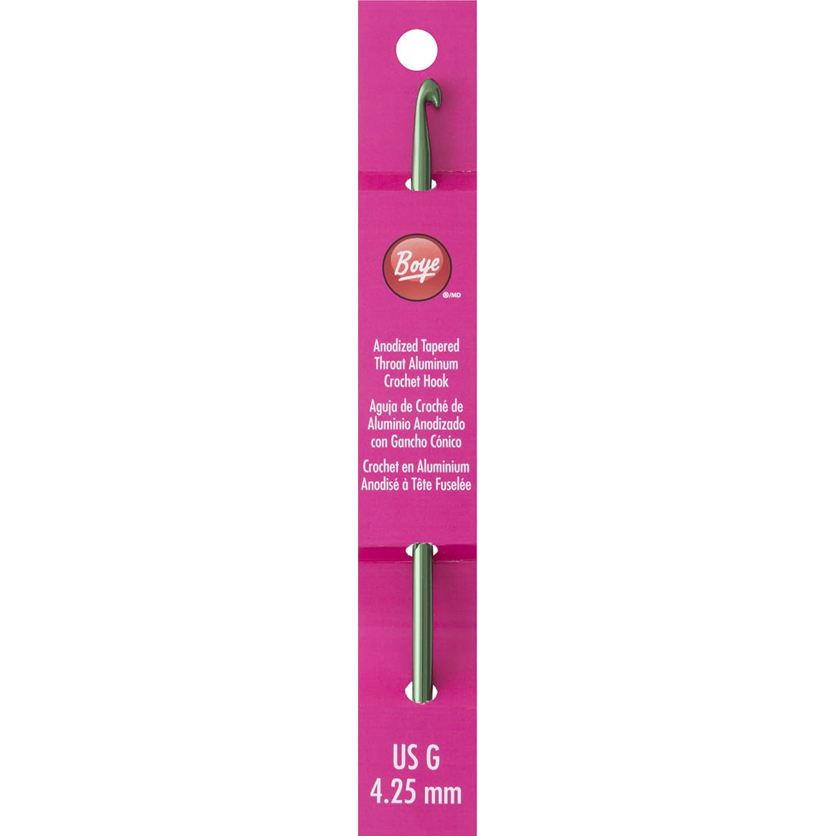 Aluminum Crochet Hook 6"-Size G6/4.25mm