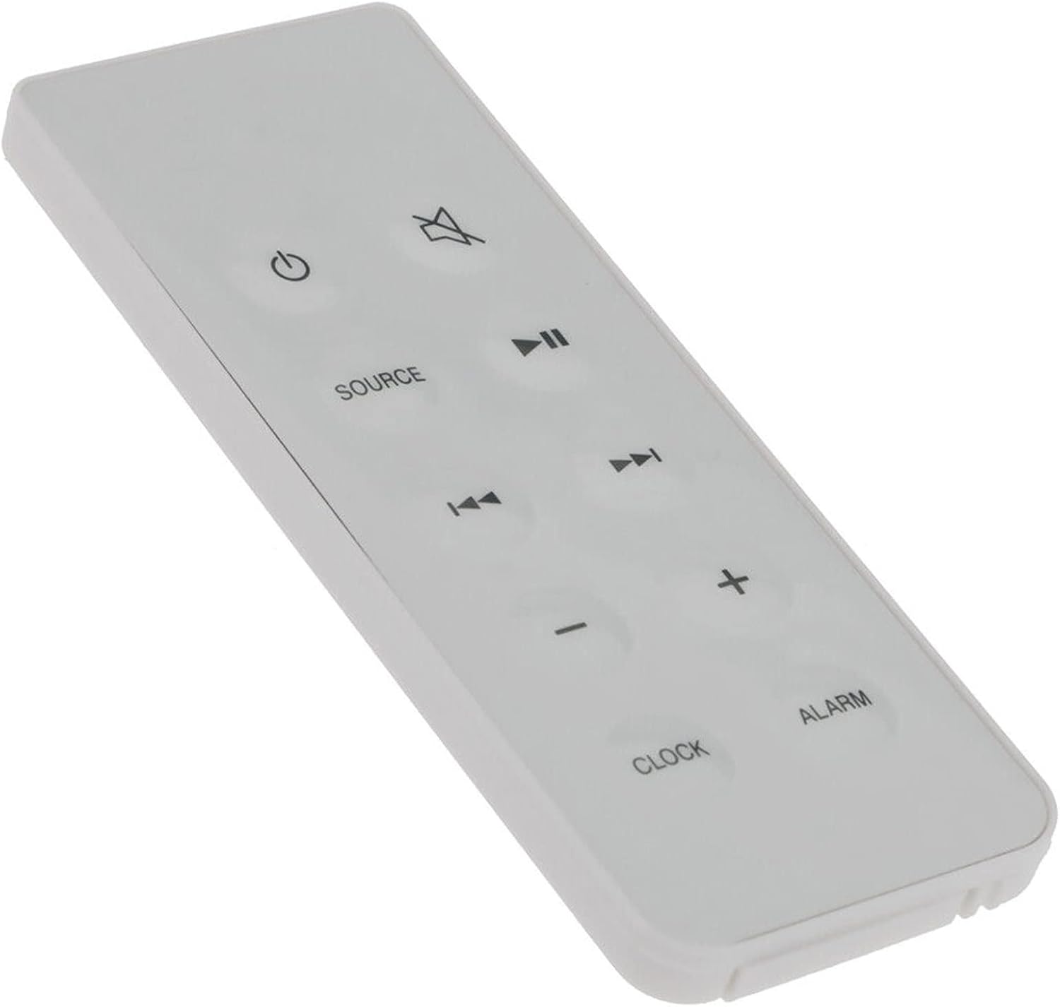 Angled view of the Beyution Replacement Remote Control showing buttons