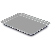 Guardini, Teglia rettangolare 26×37 cm, Acciaio prodotto con ridotte emissioni di CO2 con nuovo rivestimento PFAS free, Grigio, Blu, Made in Italy, Linea XBake