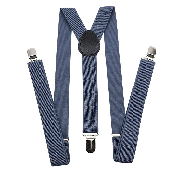 accery Adjustable Elastic Y Back Style Suspenders for Men and Women (Grey)-picture-34