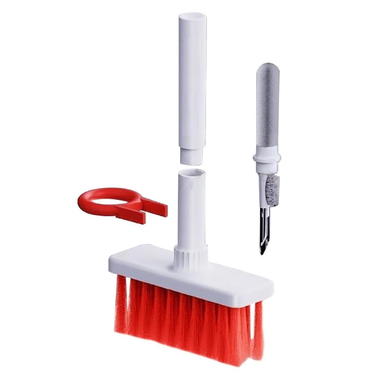 GLUN® Keyboard Cleaning Brush 5-in-1 Multi-Function Computer and Earphone Cleaning Tools Kit (Keyboard Brush, TWS Cleaner, Key Puller, Metal Pen Tip, High Density Brush)-picture-12