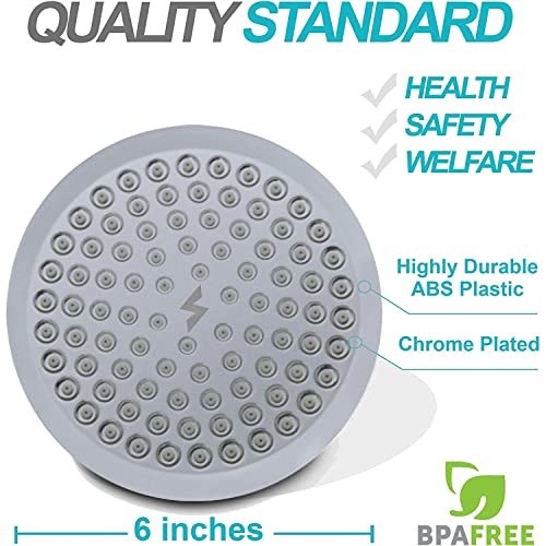 SparkPod Shower Head - High Pressure Rain - Premium Quality Luxury Design - 1-Min Install - Easy Clean Adjustable Replacement for Your Bathroom Shower Heads - Image 8