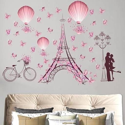 Fondo de Paisaje de la Ciudad de París, Vinilo de Ventana para Decoración de San Valentín - Transforma Tu Espacio Con Nuestros Vinilos Para Ventanas, Siente el Amor Este San Valentín | Ya disponible en tu tienda friki favorita! En mundofriki.es!