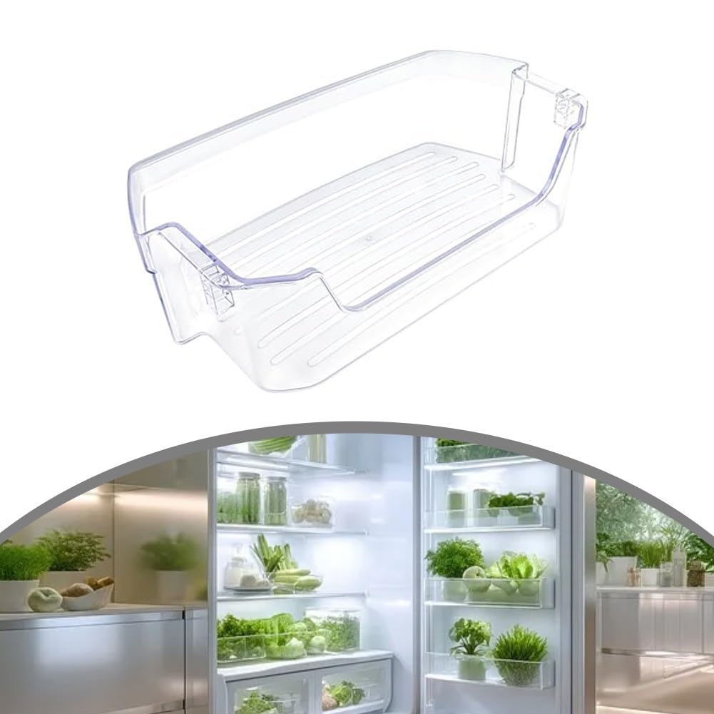 WR71X38307 - Contenedor de estante para puerta de refrigerador de 13.58 x 7.4 x 4.02 pulgadas, compatible con modelos GFE26JYMNFFS, pieza de repuesto 4975750 AP7186356