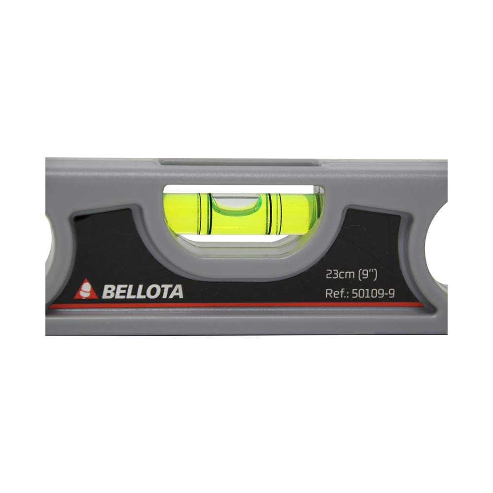 Bellota 50101M-60 - Nivel tubular de burbuja con imán, Standard + 50109-9 - Herramienta de nivel con burbuja