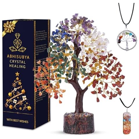 Abhisubya Seven Chakra Crystal Tree Gift Cover