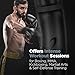 LoGest Boxing Bag - Hanging Punching Bag Sports Training Equipment - MMA, Karate, Judo, Muay Thai, Kickboxing - Hanging or Freestanding - Unfilled Max Capacity 100 Lbs - Heavy Punching Bag (Red)