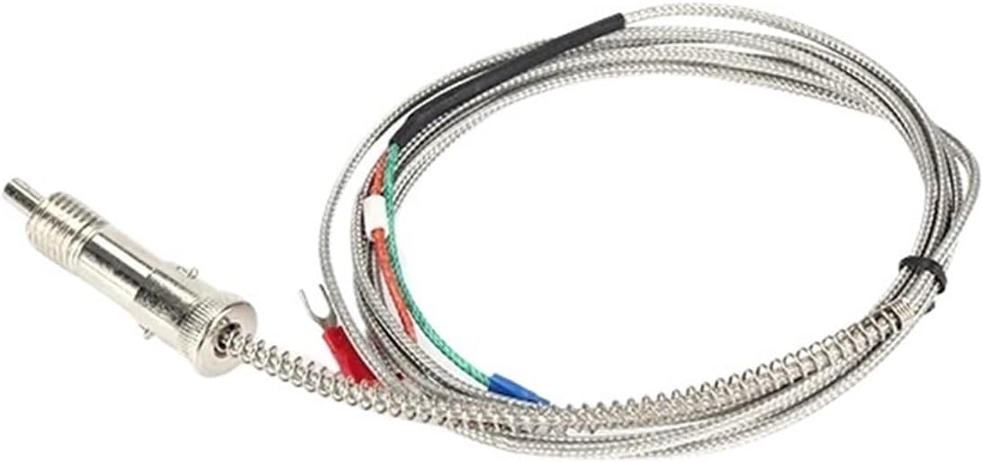 WRNT-01 M12 Bayonet K/J Type Thermocouple Sensor with 1-5M Shielded Cable & Compression Spring for Temperature Controller(M12 K Type 5m)