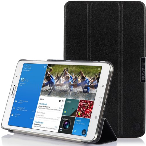 i-Blason Galaxy Tab Pro 8.4 Case - i-Folio Slim Hard Shell Stand Case Cover for SM-T320/325 Life Time Warranty (Black)