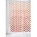 Produktbild iDesign 37381EU Ombre Chevron PVC-Freier Hochwertiger Peva-Duschvorhang, 183 x 0,254 x 183 cm, korallenfarben/mehrfarbig, vinyl