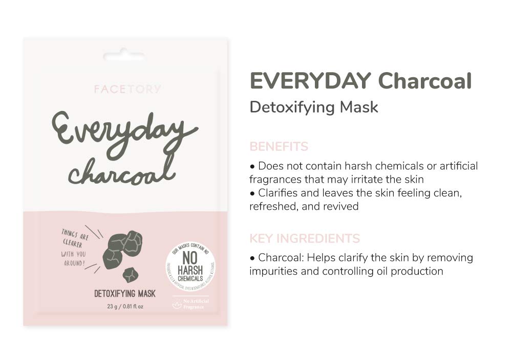 Everyday Set of 8 Sheet Masks - Revitalizing, Purifying, Brightening, Hydrating, Anti-aging With No Harsh Chemicals : Beauty & Personal Care