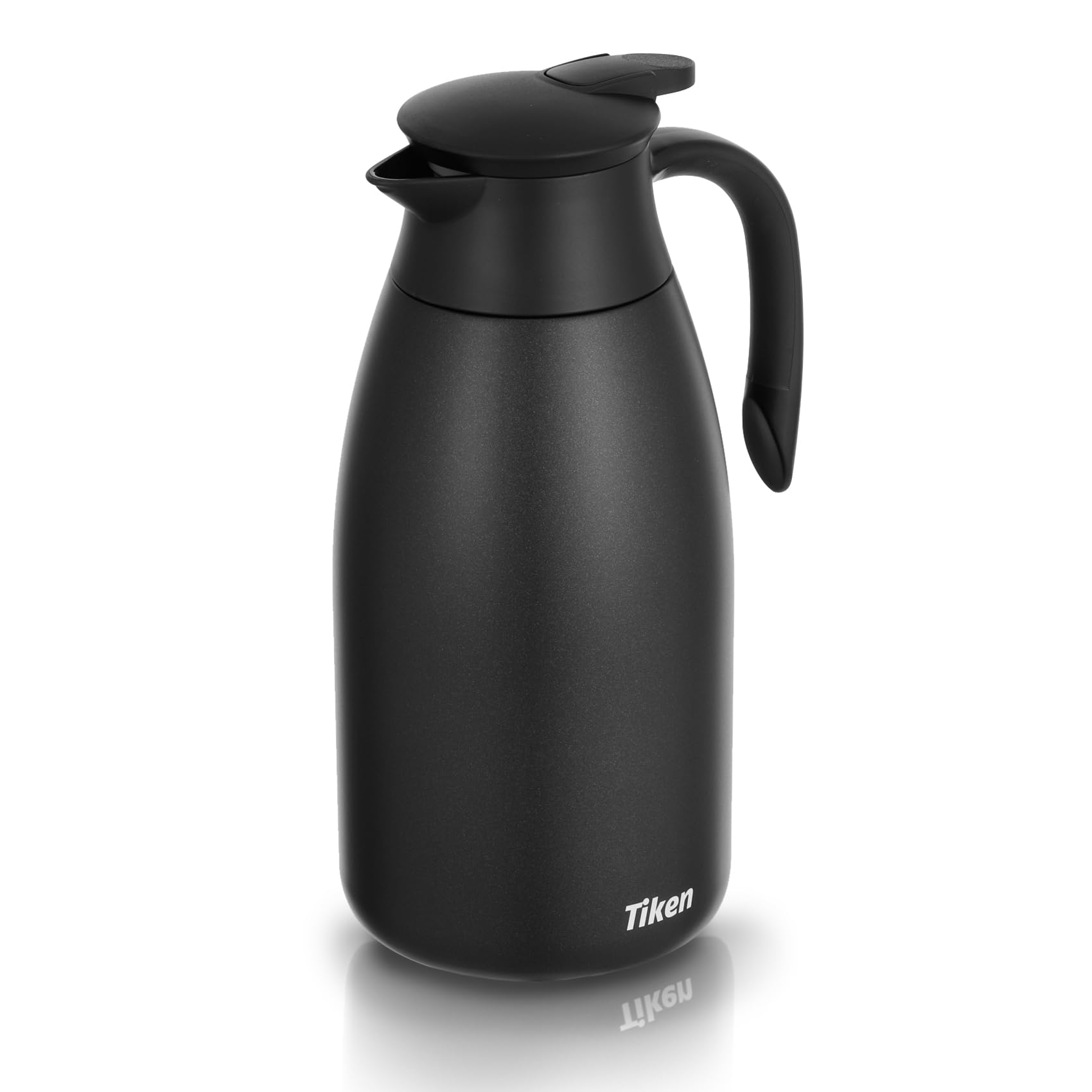 Tiken 2.5L Thermal Coffee Carafe Jug, Stainless Steel Insulated Vacuum Coffee Pot Flask for Tea Hot and Cold Drinks