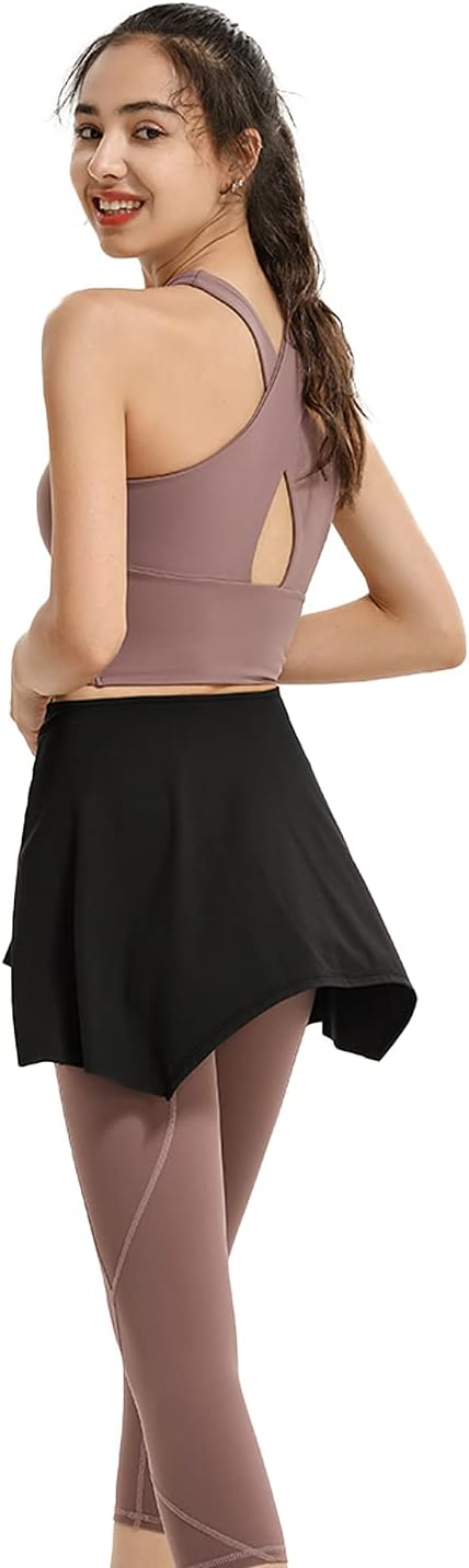 Yoga Tennis Tie Up Skirts for Women Cover Up Athletic Workout Running Wrap Skirts - Image 6
